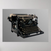 Oude schrijfmachine poster (Voorkant)