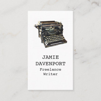 Oude schrijfmachine voor journaliste Auteur voor s Visitekaartje