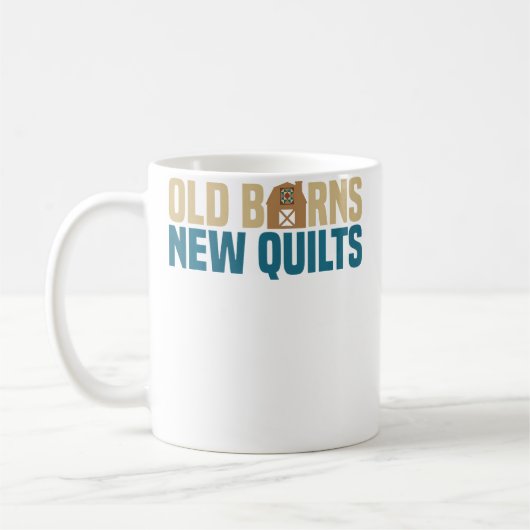 Oude Schuren Nieuwe Dekens Quilt Kunst Ambachten Koffiemok (Links)