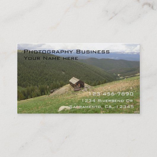 Oude schuur aanpasbare fotografie visitekaartjes (Voorkant)