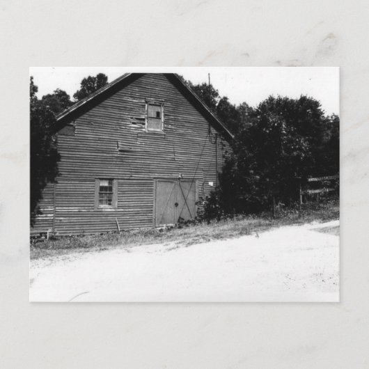 oude schuur briefkaart (Voorkant)