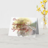 Oude schuur en tractor - elke gelegenheid aanpasse kaart (Gele Bloem)