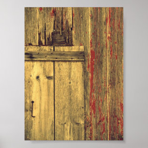 Oude schuur hout poster