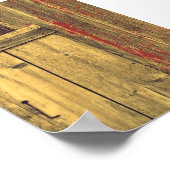 Oude Schuur Hout Poster (Hoek)