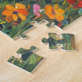 Oude schuur in Wildflower Field Legpuzzel (Zijkant)