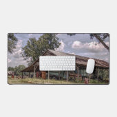  oude schuur langs de weg in het oude zuiden bureaumat (Keyboard & Muis)