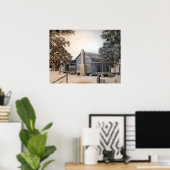 Oude schuur poster (Thuiskantoor)