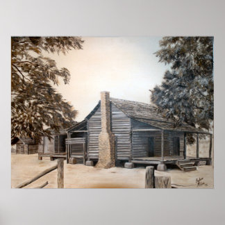 Oude schuur poster