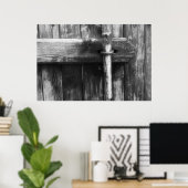 Oude schuurdeur poster (Thuiskantoor)