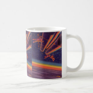 Oude Sciencefiction, Sci-Fi Regenboog Astronauten Koffiemok