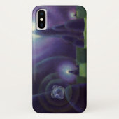 Oude Sciencefiction, Sci-Fi Ruimte Planeet Case-Mate iPhone Case (Achterkant)
