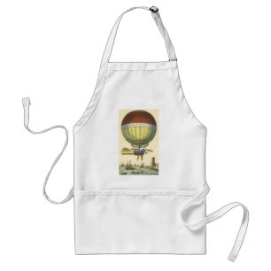 Oude Sciencefiction Stoomtech Heet Luchtballon Standaard Schort