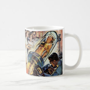 Oude Sciencefiction, Vrouw Lab Experiment Koffiemok