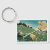 Oude See Saw Margery Daw, Jessie Willcox Smith Sleutelhanger (Achterkant)