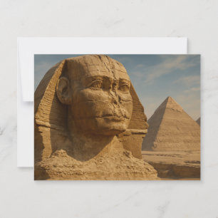 Oude Sfinx Piramides Mystique Briefkaart Art