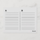 Oude Sinaasappel cassette mixtape Briefkaart (Achterkant)