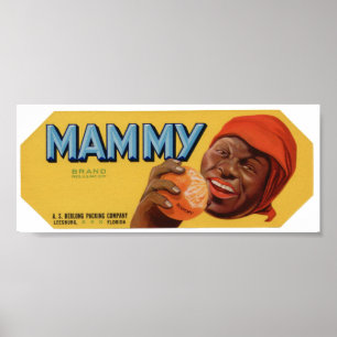  oude Sinaasappels Vruchtbonetiketten Poster