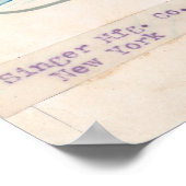 Oude Singer Naaimachine Reclame Poster (Hoek)