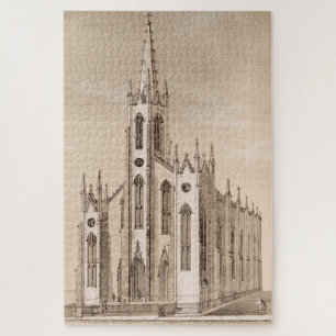Oude Sint-Nicolaaskerk New York Schets Legpuzzel