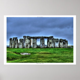 Oude site van Stonehenge Standing Stones England Poster