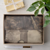 Oude skelet foto decoupage tissuepapier (Geschenk)