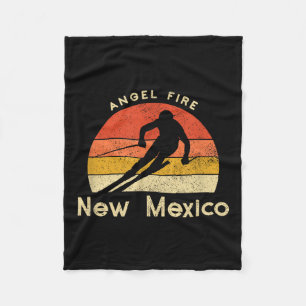 Oude Ski Angel Fire New Mexico Berg Fleece Deken