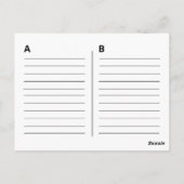 Oude Skool Red en Black Cassette Mix tape Briefkaart (Achterkant)