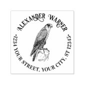 Oude Slechtvalk Zit Namen Adres #2 Zelfinktende Stempel (Design)