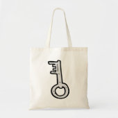Oude sleutel tote bag (Voorkant)