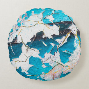 Oude slijmwandtextuur en zeebeving rond kussen