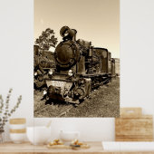 Oude smalbandstoommachine Gr-269 Poster (Keuken)