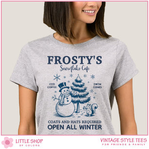 Oude Sneeboon Frosty's Sneeuwvlok Cafe T-shirt