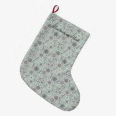 Oude Sneeuw Grote Kerstsok (Voorkant (Hangend))