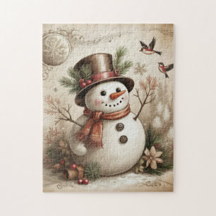 Oude Sneeuwman Puzzel