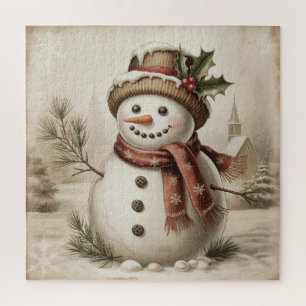 Oude Sneeuwman Puzzel