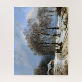 Oude sneeuwscène legpuzzel (Verticaal)