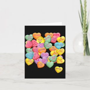 Oude snoeppraat hartjes voor anti Valentijn Kaart