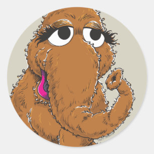 Oude Snuffy Ronde Sticker