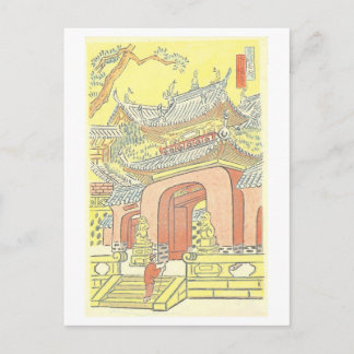 Oude Sôfuku-ji tempel in Nagasaki, Japan Briefkaart