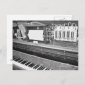 Oude speler Piano Briefkaart (Voorkant / Achterkant)