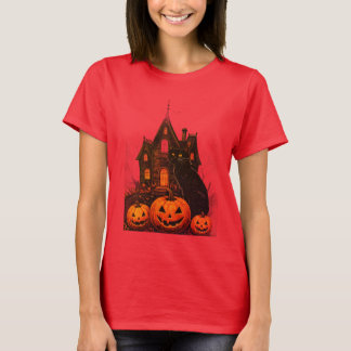 Oude Spookhuis Halloween Nacht T-shirt