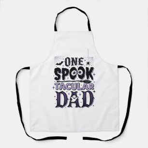 Oude Spooktacular Vader Halloween T-shirt Ontwerp_ Schort