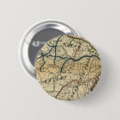 Oude spoorwegkaart ronde button 5,7 cm (Voorkant /achterkant)
