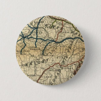 Oude spoorwegkaart ronde button 5,7 cm