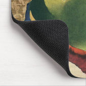 Oude sport honkbalspeler, de scheidsrechter muismat (Hoek)