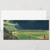 Oude sport, honkbalwedstrijd 's nachts (Voorkant / Achterkant)