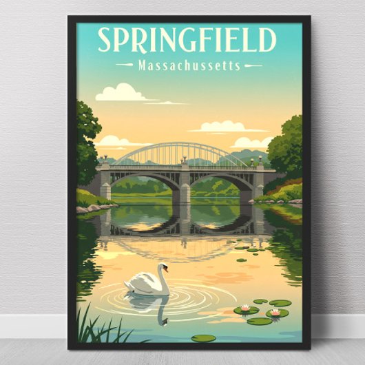 Oude Springfield Massachusetts Poster