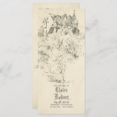 Oude Sprookjeskasteel Trouwprogramma's Programma (Voorkant / Achterkant)