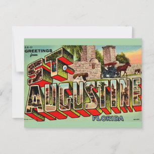Oude St Augustine Florida Briefkaart