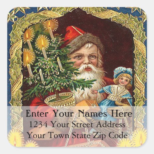 Oude St. Nick  Adres Label (Voorkant)